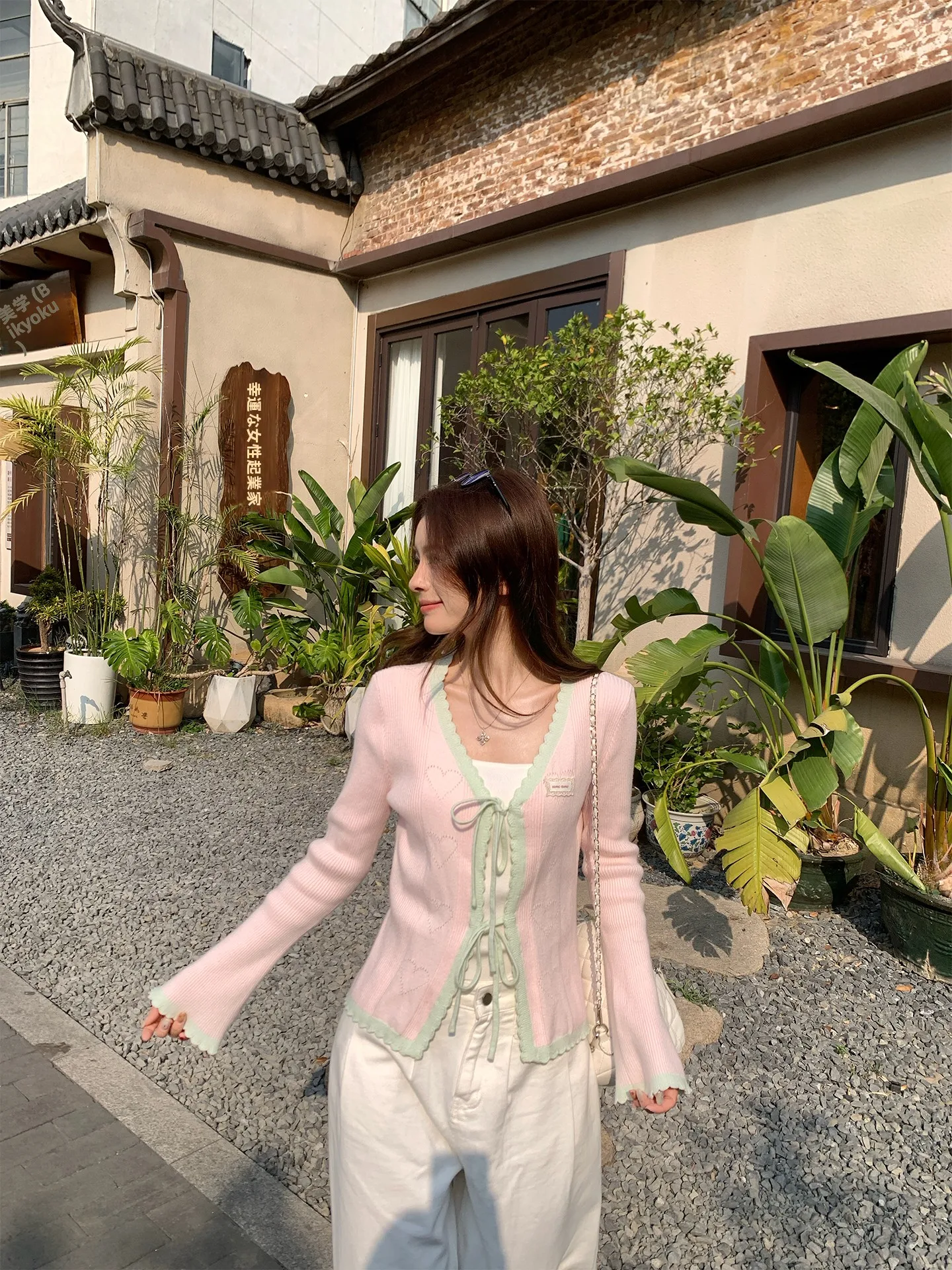 FAN Korean Sle Vintage Color Blo Lace Knitted Thin Outerwear Women's Lazy Sweet Heart Hollow out Belted Open Cardigan Top
FAN Korean Sle Vintage Color Blo Lace Knitted Thin Outerwear Women's Lazy Sweet Heart Hollow out Belted Open Cardigan Top