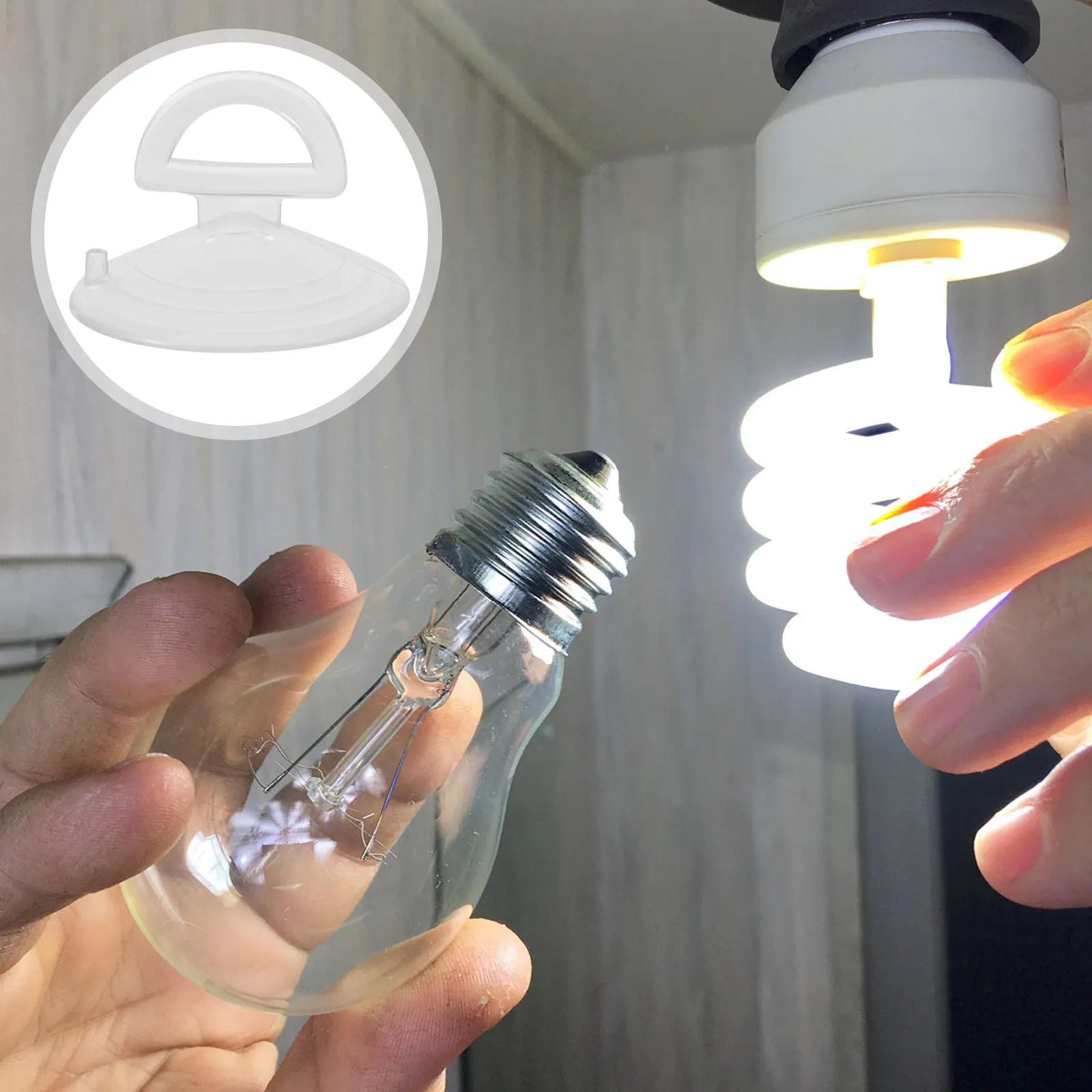 10Pcs Compact Light Bulb Suction Cup Remover with Grip for Easy Bulb Changing in Hard to Reach Areas
10Pcs Compact Light Bulb Suction Cup Remover with Grip for Easy Bulb Changing in Hard to Reach Areas