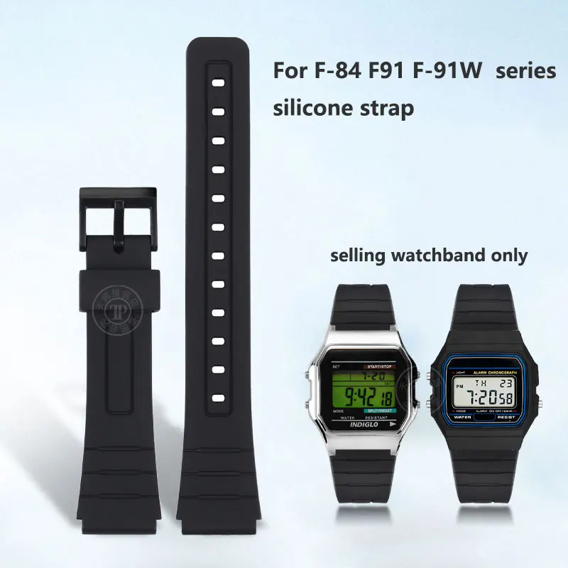 Подходит для электронных часов Casio Φ F91 Φ F94 105 series полимерные силиконовые часы с приподнятым ртом и цепочкой для часов 18 мм
Подходит для электронных часов Casio Φ F91 Φ F94 105 series полимерные силиконовые часы с приподнятым ртом и цепочкой для часов 18 мм