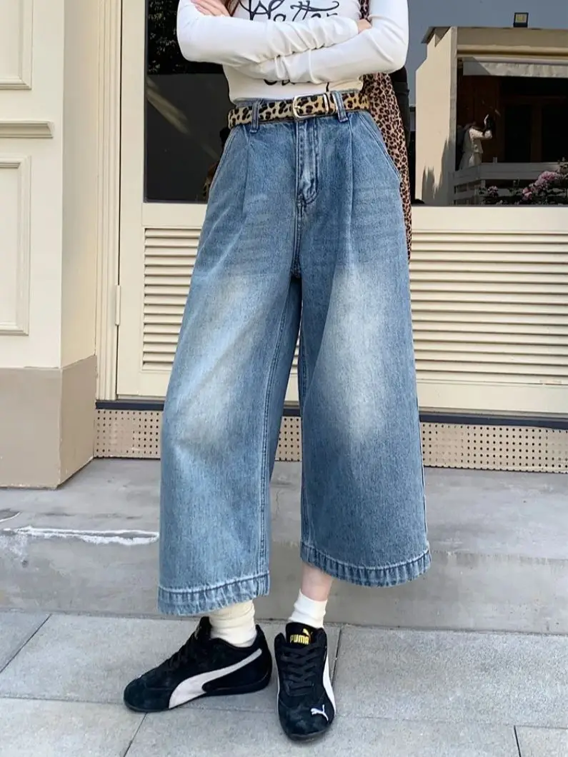 PLAMTEE New Fashion Women Jeans Chic Loose Summer Straight 2025 OL High Waist Streetwear Casual Office Lady Wide Leg Pants
PLAMTEE New Fashion Women Jeans Chic Loose Summer Straight 2025 OL High Waist Streetwear Casual Office Lady Wide Leg Pants
