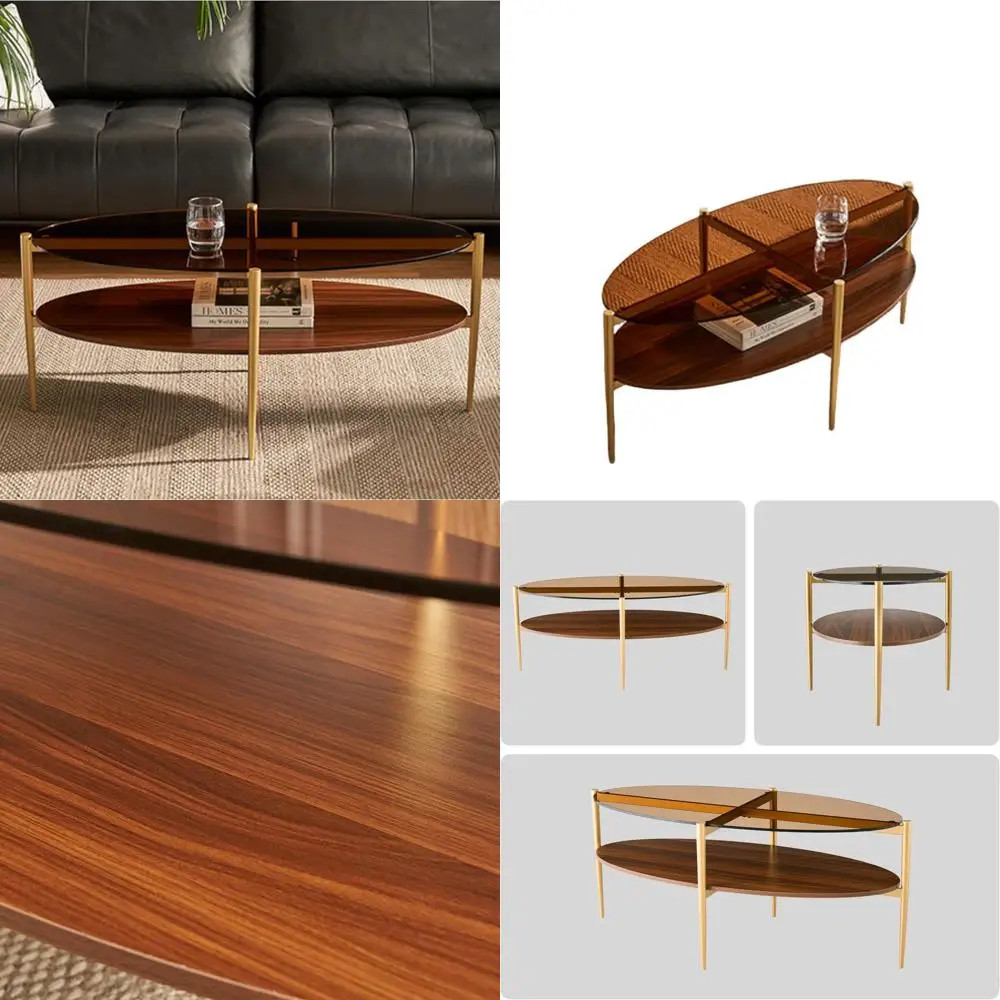 Кофейный столик Mid-Century Modern из коричневого стекла с металлическими ножками, 41x21x17 см.
Кофейный столик Mid-Century Modern из коричневого стекла с металлическими ножками, 41x21x17 см.