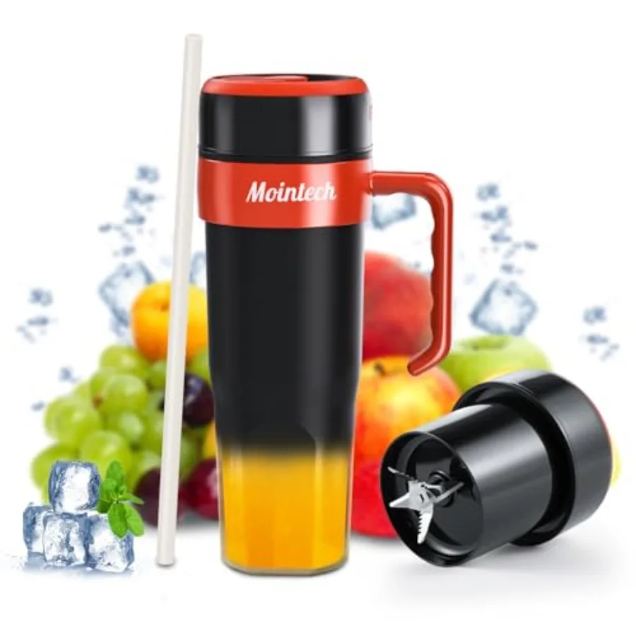 Portable Personal Blender for Shakes and Smoothies with 6 Blades 21oz 600ml Personal Size Juicer USB-C Rechargeable with Straw
Portable Personal Blender for Shakes and Smoothies with 6 Blades 21oz 600ml Personal Size Juicer USB-C Rechargeable with Straw