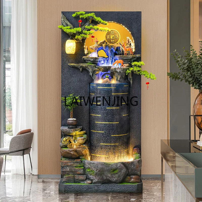 SGF water curtain wall rockery flowing water fountain ornament floor entrance screen lucky landscape
SGF water curtain wall rockery flowing water fountain ornament floor entrance screen lucky landscape