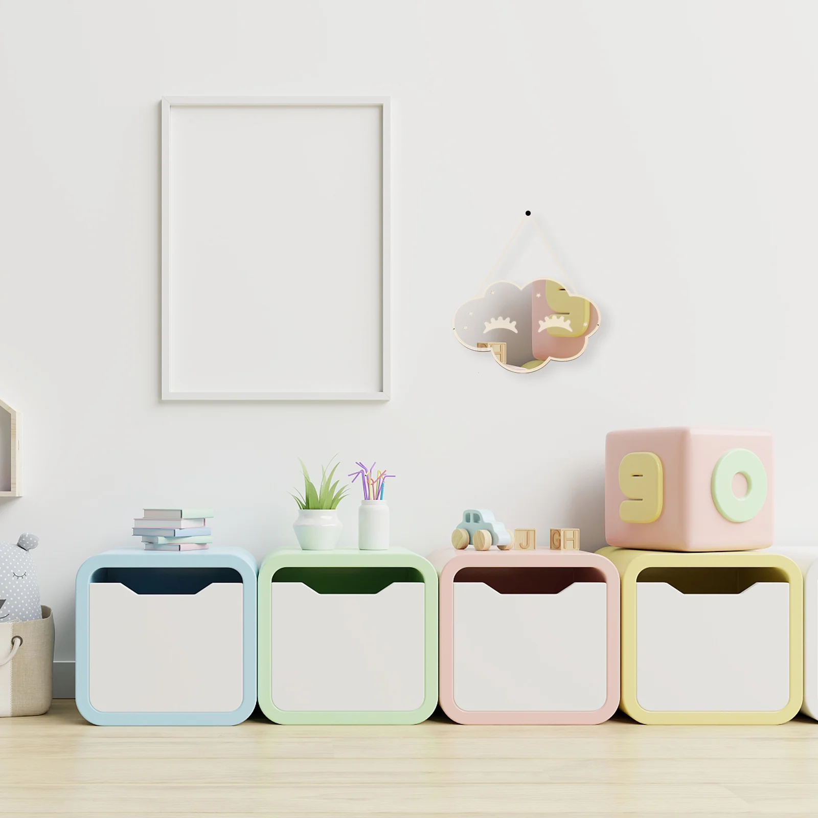 1Set Delicate Creative Cloud Mirror Pendant Wall-Mounted Decorative Mirror for Kids Bedroom Bathroom Wall Decor
1Set Delicate Creative Cloud Mirror Pendant Wall-Mounted Decorative Mirror for Kids Bedroom Bathroom Wall Decor