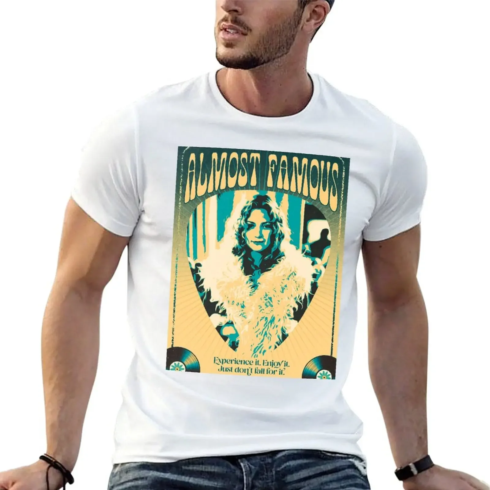 Almost Famous retro-style poster T-shirt funnys cute clothes plain workout shirts for men
Almost Famous retro-style poster T-shirt funnys cute clothes plain workout shirts for men