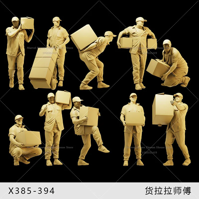 1/64 1/43 1/35 Scale Miniature Scene Dolls Un-panited White Figure Mini Model Mover Loading Trucks Manual laborer Hauler
1/64 1/43 1/35 Scale Miniature Scene Dolls Un-panited White Figure Mini Model Mover Loading Trucks Manual laborer Hauler