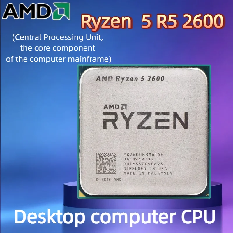 AMD Ryzen 5 R5 2600 6-Core 12-Core 3.4GHz CPU Processor Socket AM4
AMD Ryzen 5 R5 2600 6-Core 12-Core 3.4GHz CPU Processor Socket AM4