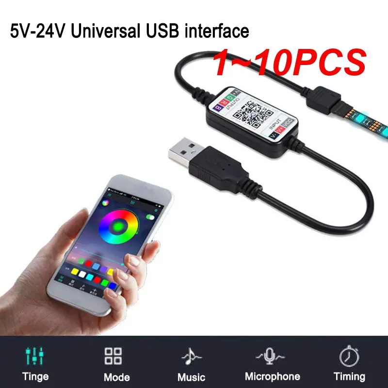 1 ~ 10 шт. мини-диммер СВЕТОДИОДНЫЙ APP bluetooth-совместимый контроллер RGB SMD5050 5 в 4 контакта USB цветная музыка для дома умные полосы освещения
1 ~ 10 шт. мини-диммер СВЕТОДИОДНЫЙ APP bluetooth-совместимый контроллер RGB SMD5050 5 в 4 контакта USB цветная музыка для дома умные полосы освещения