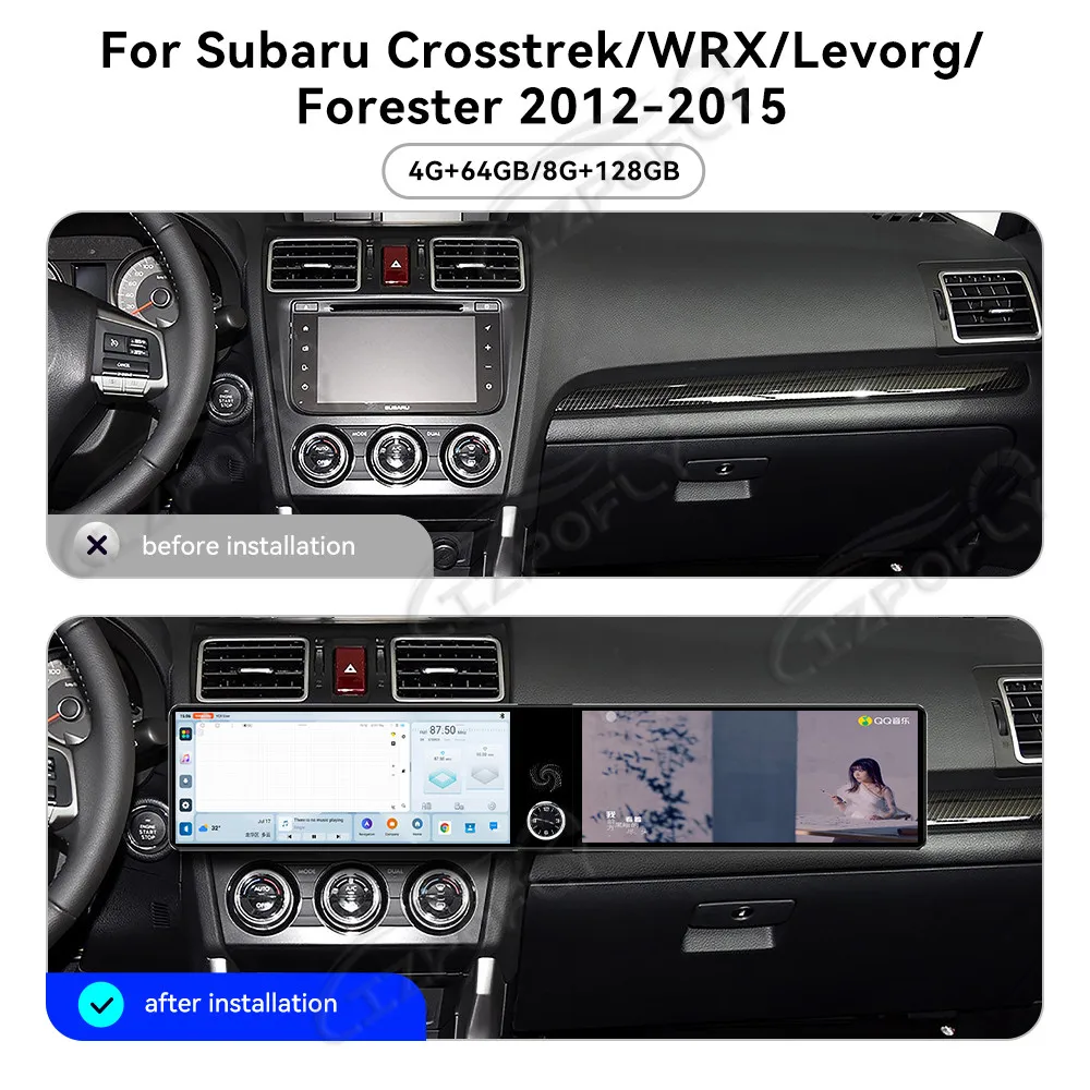 Двухэкранная 12,3-дюймовая беспроводная автомагнитола с CarPlay и Android Auto для Subaru Forester XV WRX LEVORG 2012-2015 с GPS-навигацией и сенсорным экраном
Двухэкранная 12,3-дюймовая беспроводная автомагнитола с CarPlay и Android Auto для Subaru Forester XV WRX LEVORG 2012-2015 с GPS-навигацией и сенсорным экраном
