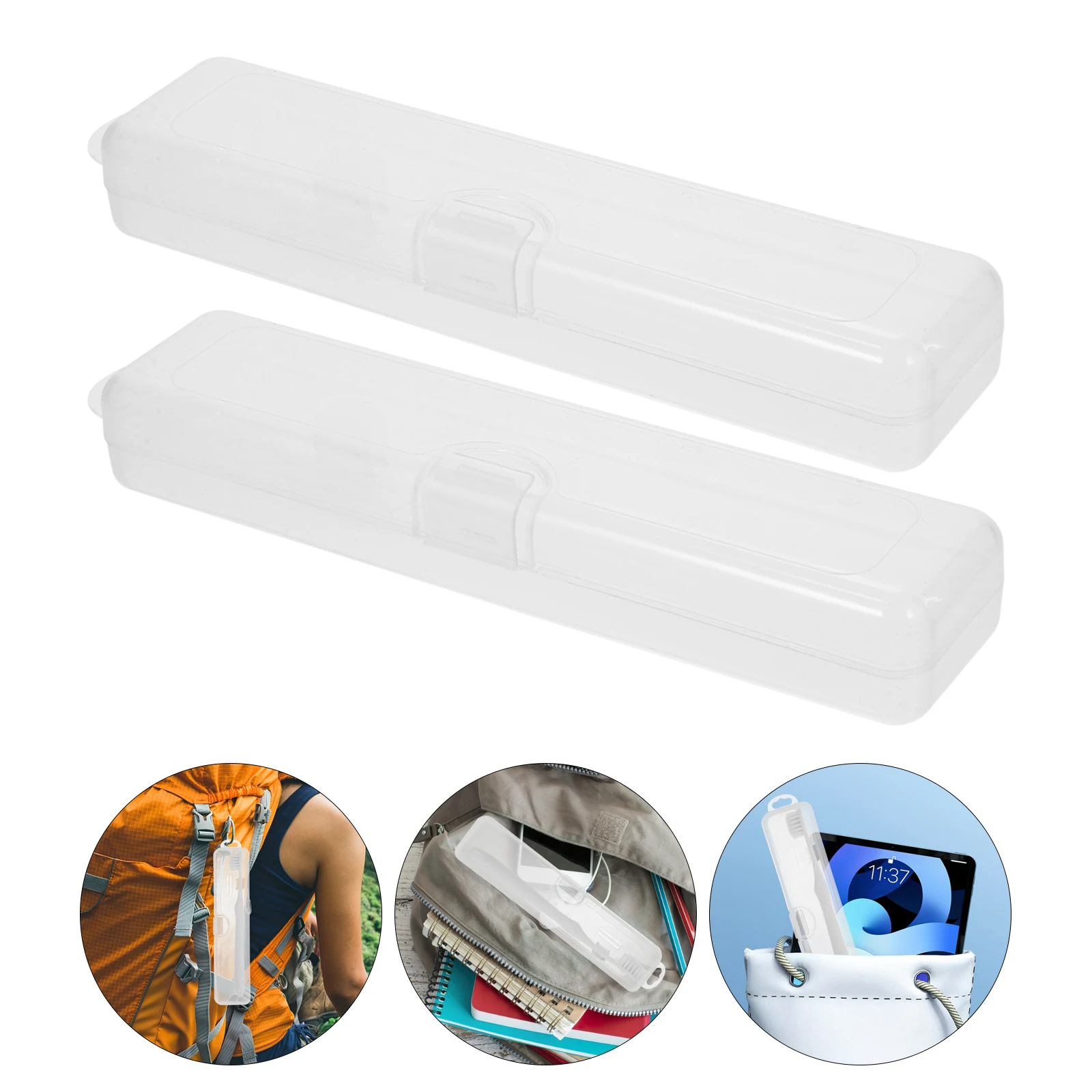 4pcs Toothbrush Case Portable Travel Containers Lightweight Compact Storage Plastic Toothpaste Box Holders Traveling Protector
4pcs Toothbrush Case Portable Travel Containers Lightweight Compact Storage Plastic Toothpaste Box Holders Traveling Protector