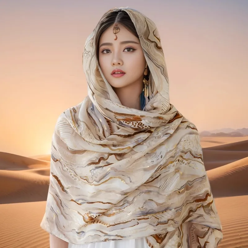 Egypt Dubai seaside travel cotton and linen yarn scarf women desert photo beach silk scarf sunscreen bag headscarf shawl
Egypt Dubai seaside travel cotton and linen yarn scarf women desert photo beach silk scarf sunscreen bag headscarf shawl