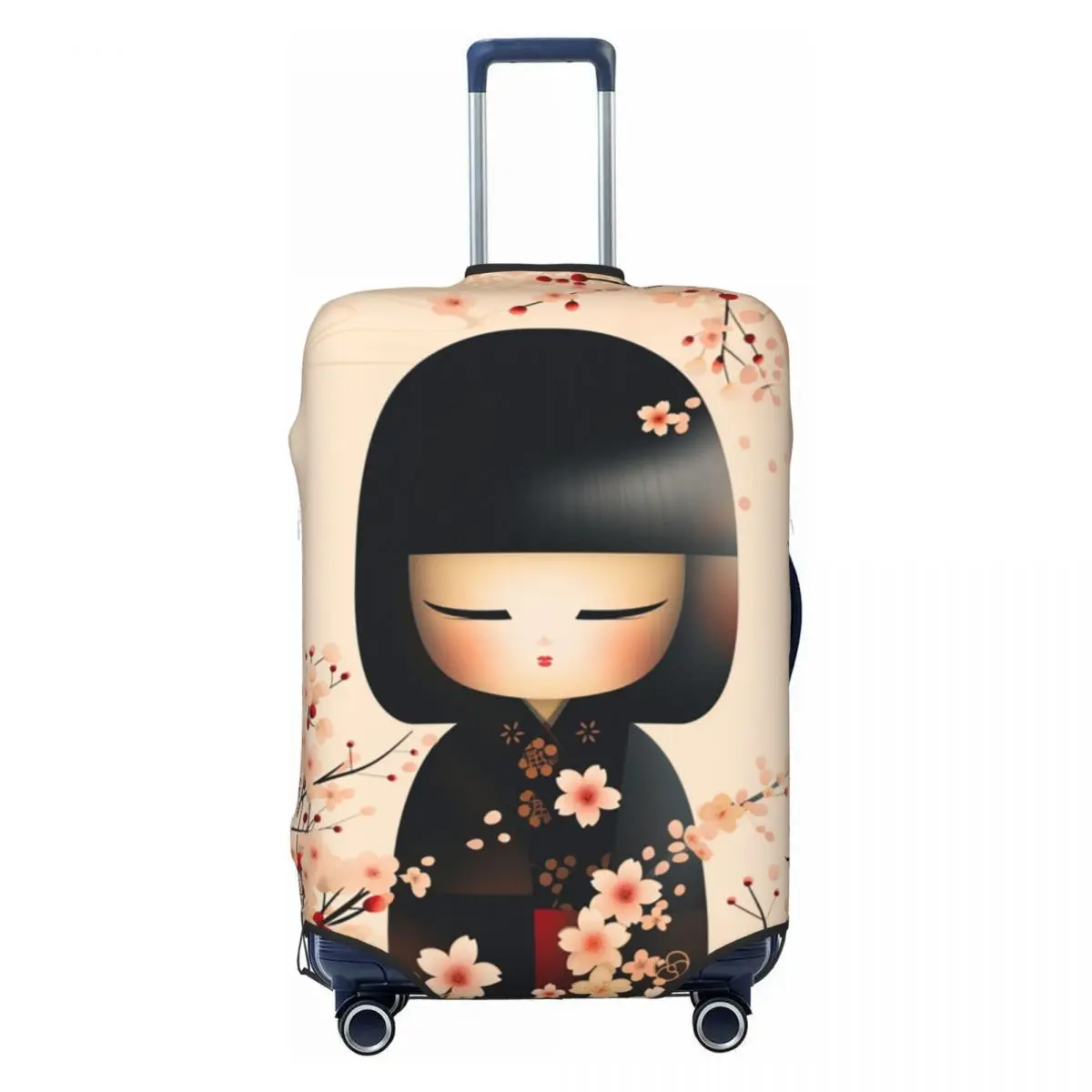 Custom Sakura Japanese Girl Kokeshi Doll Luggage Cover Funny Suitcase Protector Covers Suit For 18-32 inch
Custom Sakura Japanese Girl Kokeshi Doll Luggage Cover Funny Suitcase Protector Covers Suit For 18-32 inch