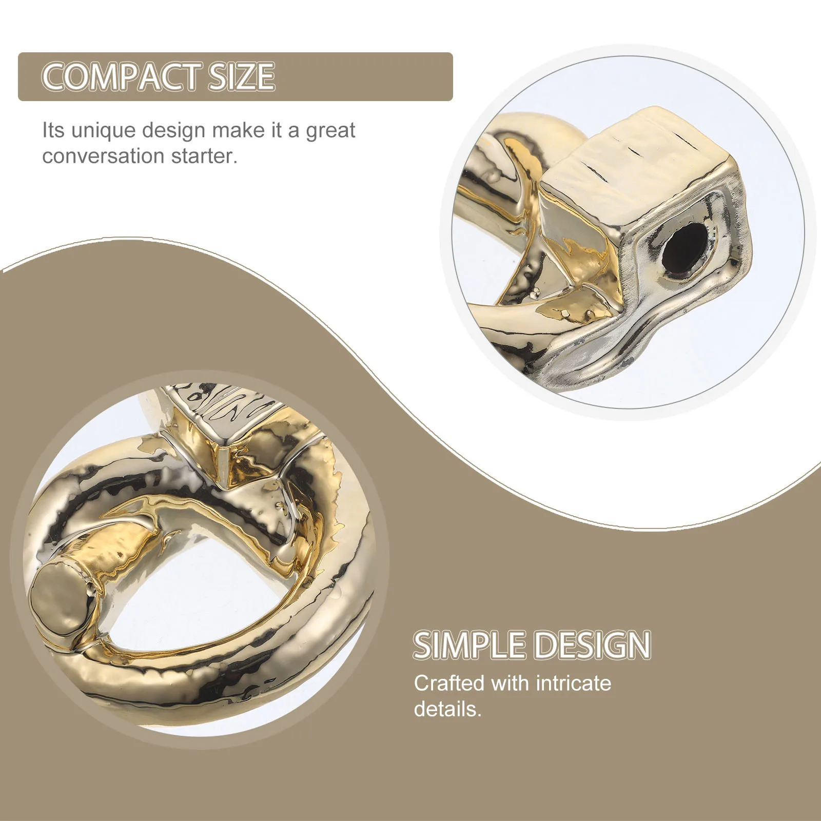 Gold Home Decor Dining Room Table Statues for Decorative Knot Sculpture Decoration 
Gold Home Decor Dining Room Table Statues for Decorative Knot Sculpture Decoration