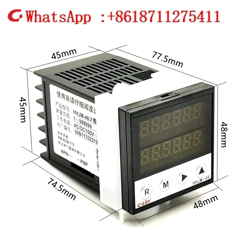 Реверсивный счетчик HHJM-48/72/96B шестипозиционный двухрядный дисплей с 2 релейными выходами
Реверсивный счетчик HHJM-48/72/96B шестипозиционный двухрядный дисплей с 2 релейными выходами
