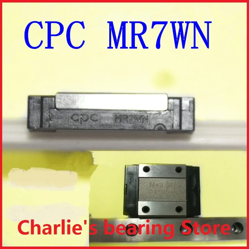 1pc 100% brand new taiwan original genuine CPC miniature linear guide block MR7WN
1pc 100% brand new taiwan original genuine CPC miniature linear guide block MR7WN