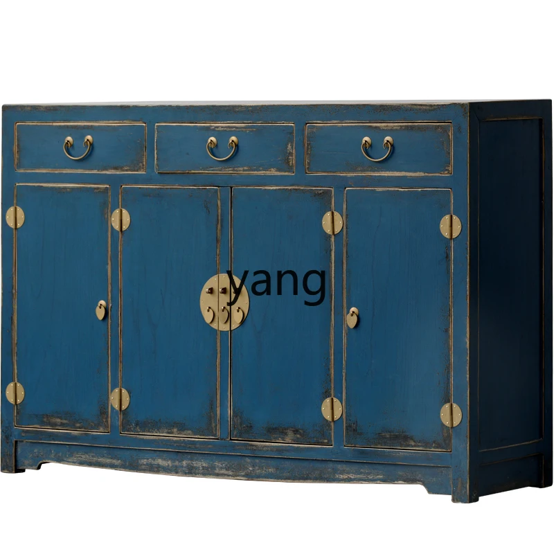 LH painted new Chinese-style living room three drawers four doors dining side cabinet solid wood storage cabinet
LH painted new Chinese-style living room three drawers four doors dining side cabinet solid wood storage cabinet