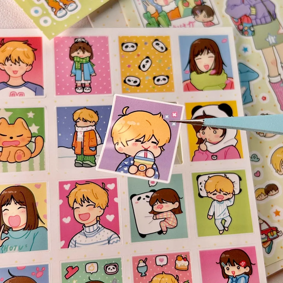 6 sheets Cute Character Deco Stickers Aesthetic Decals for Journaling Phone Cases Scrapbooking DIY Crafts Romantic Vacation
6 sheets Cute Character Deco Stickers Aesthetic Decals for Journaling Phone Cases Scrapbooking DIY Crafts Romantic Vacation