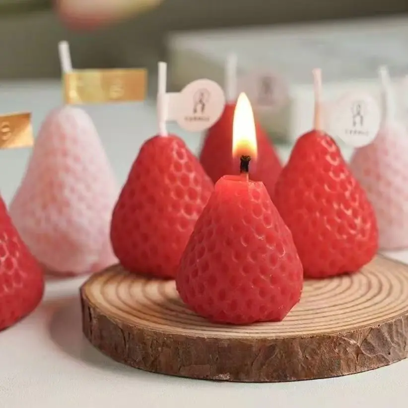 Strawberry-shaped Aromatherapy Candle for Holiday Gatherings, Birthday Cake Decoration, Prayer Rituals, Relaxation, Fresh Air
Strawberry-shaped Aromatherapy Candle for Holiday Gatherings, Birthday Cake Decoration, Prayer Rituals, Relaxation, Fresh Air