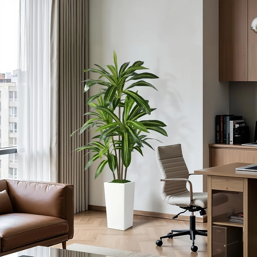 Artificial Dracaena Tree in 4, 5, Or 6 Feet, Realistic Tropical Design, Suitable for Indoor And Outdoor Use
Artificial Dracaena Tree in 4, 5, Or 6 Feet, Realistic Tropical Design, Suitable for Indoor And Outdoor Use