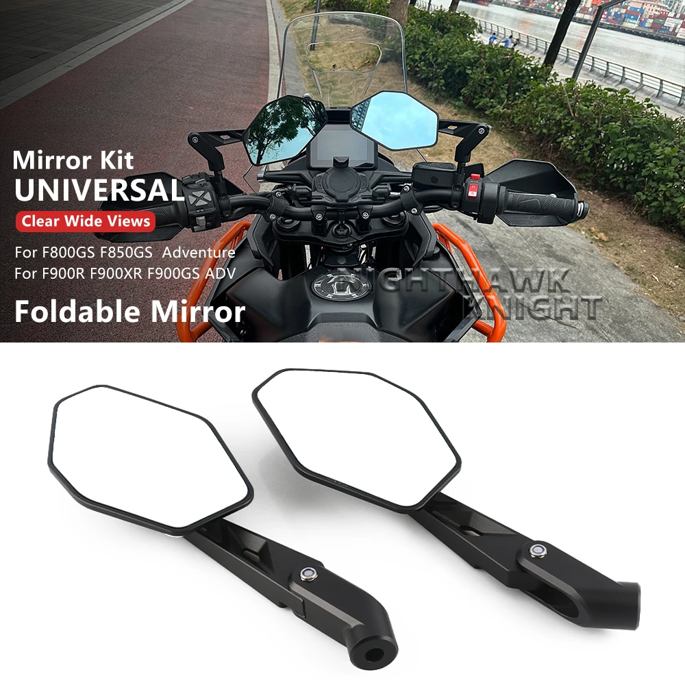 For BMW F 700 800 gs F850GS Adventure F900 R XR F900GS ADV CNC Aluminum Motorcycle Foldable Rearview Mirror Convex Side Mirror
For BMW F 700 800 gs F850GS Adventure F900 R XR F900GS ADV CNC Aluminum Motorcycle Foldable Rearview Mirror Convex Side Mirror
