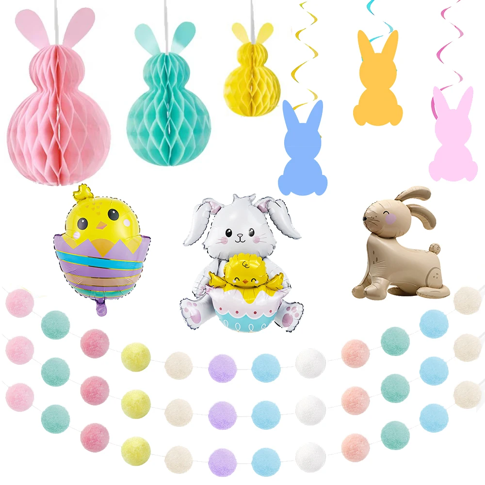 Easter Paper Honeycomb Hanging Decorations Colorful Eggs Carrot Bunny Easter Ornament Rabbit Theme Party Easter Home Decors
Easter Paper Honeycomb Hanging Decorations Colorful Eggs Carrot Bunny Easter Ornament Rabbit Theme Party Easter Home Decors