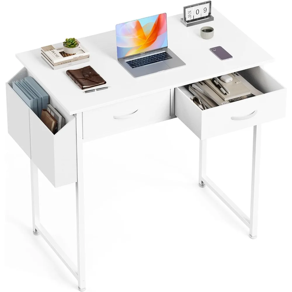 Computer Desk with Drawers Study Writing Table with Storage Bag Headphone Hook Adjustable Feet for Home Office Small Spaces,32I
Computer Desk with Drawers Study Writing Table with Storage Bag Headphone Hook Adjustable Feet for Home Office Small Spaces,32I