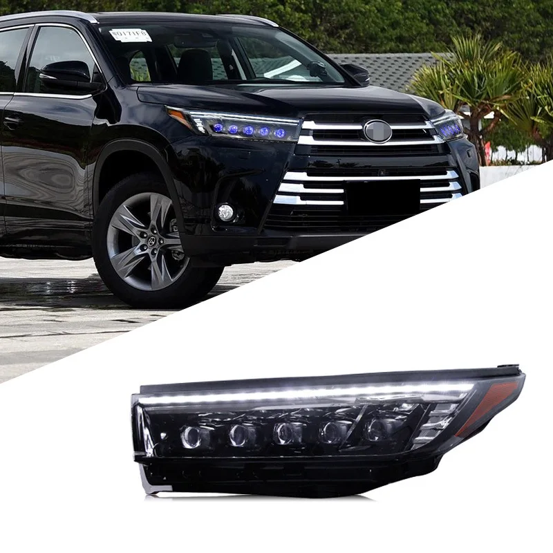 Suitable for 18-19 Toyota Highlander full LED headlights modified LED horse racing crystal lens water steering
Suitable for 18-19 Toyota Highlander full LED headlights modified LED horse racing crystal lens water steering