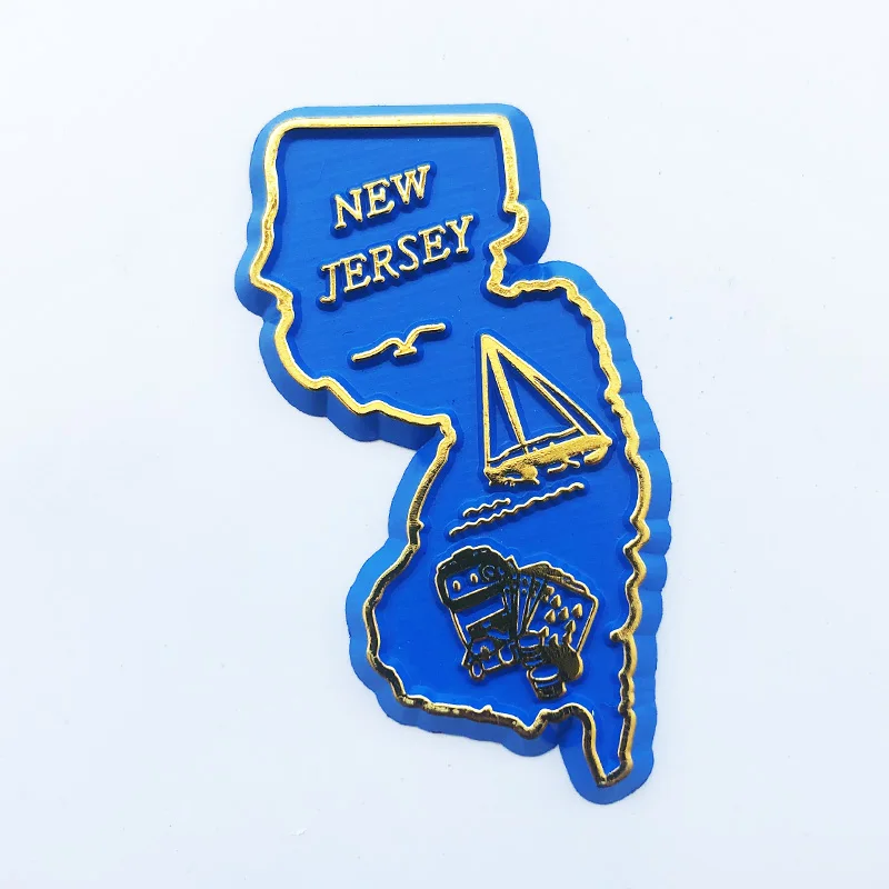 Fridge Magnet New Jersey US Map Creative Cultural Landscape Decoration Message Stickers Tourism Souvenir
Fridge Magnet New Jersey US Map Creative Cultural Landscape Decoration Message Stickers Tourism Souvenir