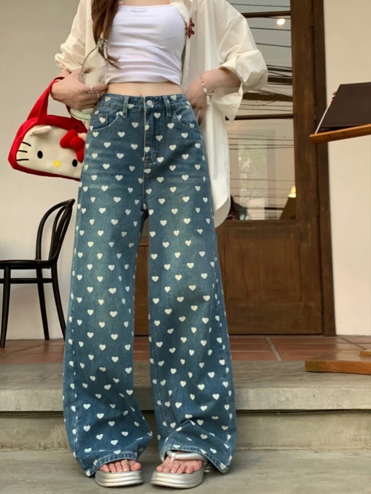 Spring Summer Long Pant Women Love Print Fashion High Waist Ladies Trousers Korean Style Loose Pleated Woman Pants
Spring Summer Long Pant Women Love Print Fashion High Waist Ladies Trousers Korean Style Loose Pleated Woman Pants