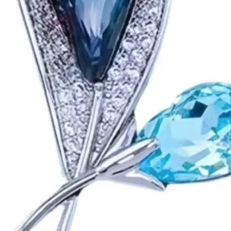 Sparkling Brooch Accessory Blue Leaf Zinc Alloy Pin Dazzling Sweater Coat Dress Badge Versatile Jewelry Accessory
Sparkling Brooch Accessory Blue Leaf Zinc Alloy Pin Dazzling Sweater Coat Dress Badge Versatile Jewelry Accessory
