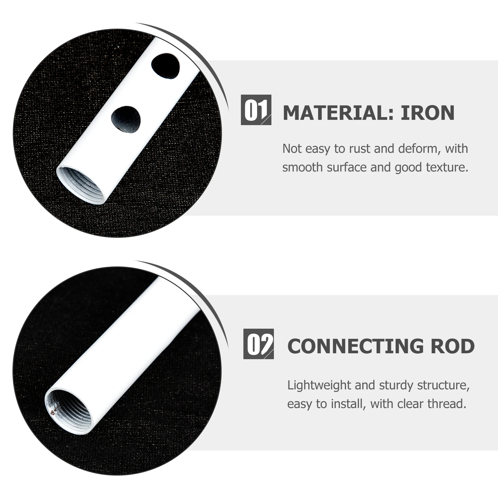 4Pcs Chandelier Extension Pole Iron Wall Lamp Rod Lightweight Sturdy Easy Install for Decorative Lighting Chandelier Light Pole
4Pcs Chandelier Extension Pole Iron Wall Lamp Rod Lightweight Sturdy Easy Install for Decorative Lighting Chandelier Light Pole