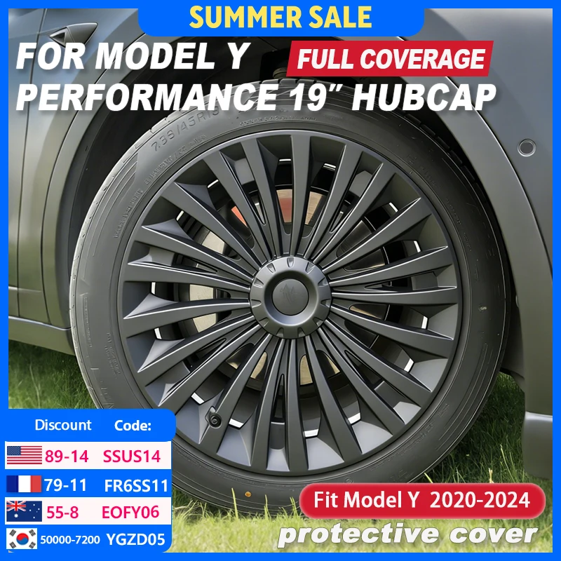 4PCS Wheel Caps 19 Inch Hub Cap Performance Automobile Replacemen HubCap Full Rim Cover For Tesla Model Y 2020-2024 Accessories
4PCS Wheel Caps 19 Inch Hub Cap Performance Automobile Replacemen HubCap Full Rim Cover For Tesla Model Y 2020-2024 Accessories