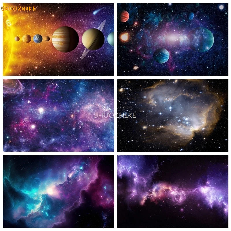 Universe Outer Space Galaxy Backdrop Planets Earth Moon Starry Sky Boy Girl Birthday Party Photography Background Photo Props
Universe Outer Space Galaxy Backdrop Planets Earth Moon Starry Sky Boy Girl Birthday Party Photography Background Photo Props