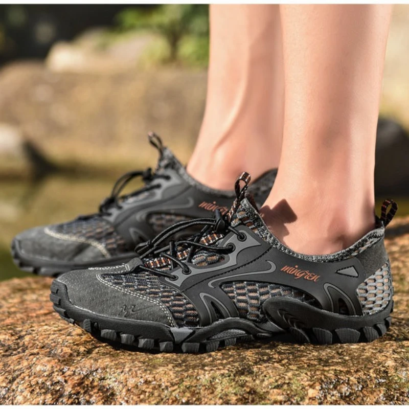 Men Outdoor Hiking Shoes Breathable Mesh Sneakers Non Slip Trekking Climbing Water Shoes Lightweight Quick Dry Sport Trail Shoes
Men Outdoor Hiking Shoes Breathable Mesh Sneakers Non Slip Trekking Climbing Water Shoes Lightweight Quick Dry Sport Trail Shoes