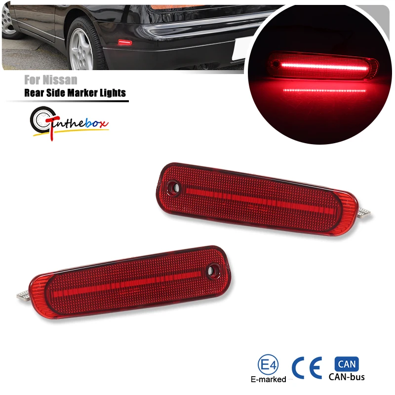 Car LED Rear Bumper Side Marker Parking Lights For Nissan 300ZX Z32 1990-1996 Fender Flare Sidemarker Lamp Clearance Lamp 12V
Car LED Rear Bumper Side Marker Parking Lights For Nissan 300ZX Z32 1990-1996 Fender Flare Sidemarker Lamp Clearance Lamp 12V