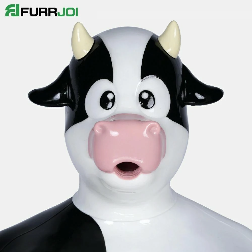 Furrjoi Silicone Toony Cow Hood for Cosplay Costumes Full Head Mask Cute Comic Cattle Realistic Furry Masken
Furrjoi Silicone Toony Cow Hood for Cosplay Costumes Full Head Mask Cute Comic Cattle Realistic Furry Masken