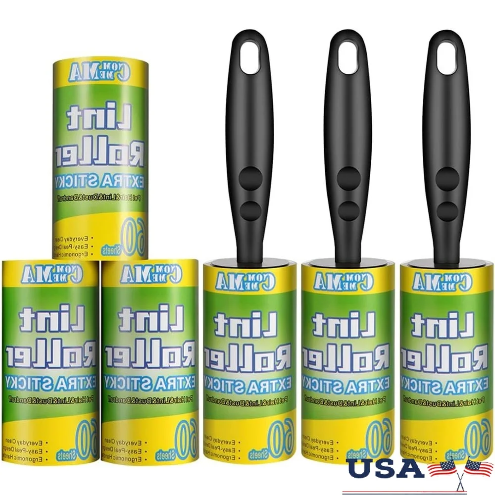 Очень липкие валики для ворса, 3 ручных щетки, 6 стержней, 360 листов, для удаления шерсти домашних животных, одежды и обивки
Очень липкие валики для ворса, 3 ручных щетки, 6 стержней, 360 листов, для удаления шерсти домашних животных, одежды и обивки