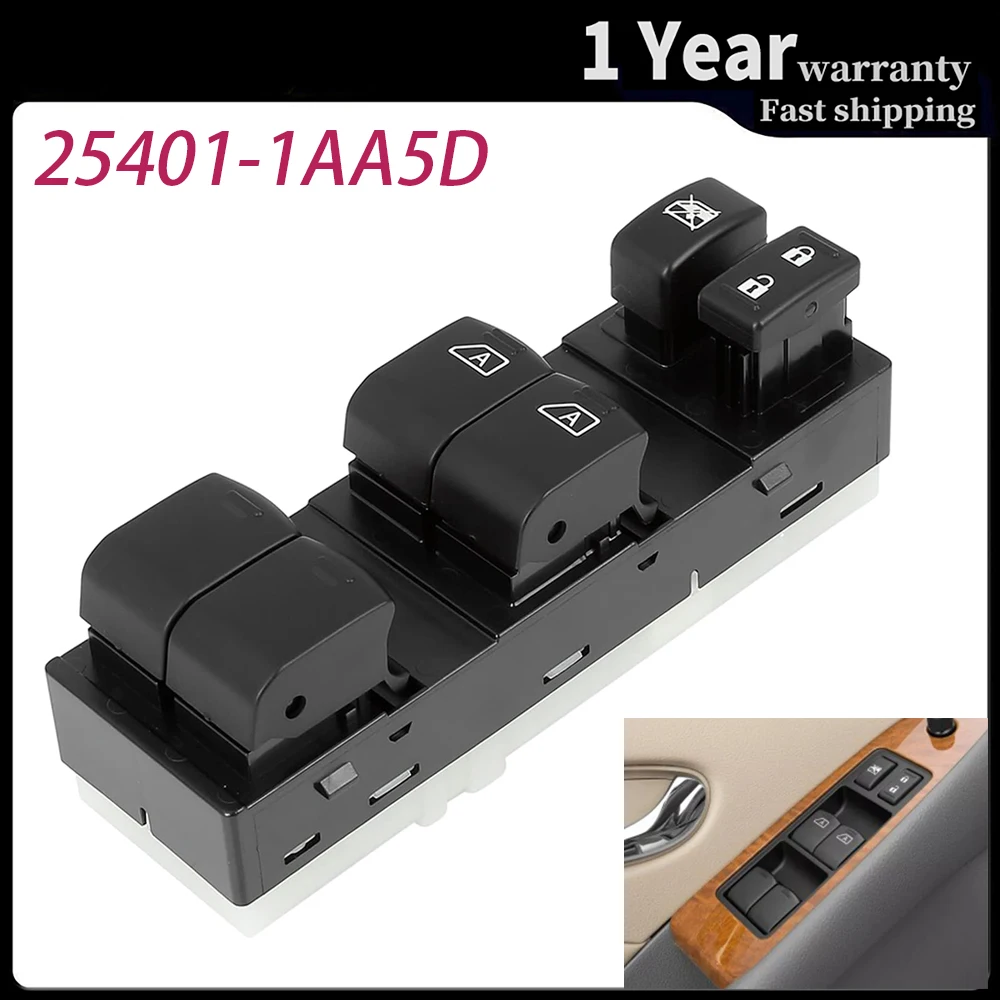 Кнопка управления стеклоподъемником 25401-1AA5D 254011AA5D для Nissan Murano 2009 2010 2011 2012
Кнопка управления стеклоподъемником 25401-1AA5D 254011AA5D для Nissan Murano 2009 2010 2011 2012