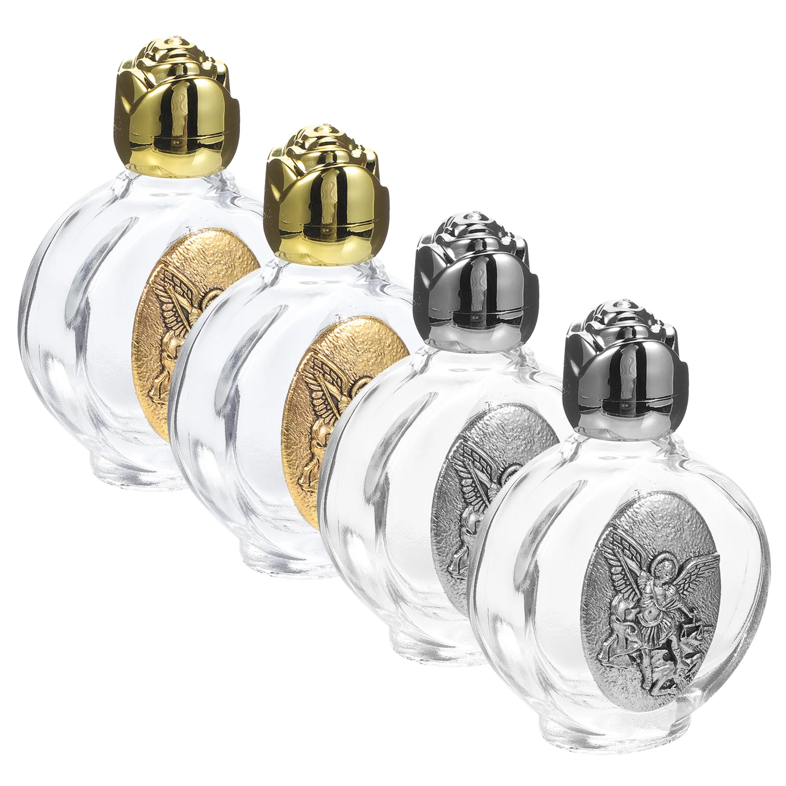 4 Pcs Metal Embossed Holy Water Bottles 9 Gold 8 Silver Small Travel Decorative Glass Vials For Home Church Baptism Gifts
4 Pcs Metal Embossed Holy Water Bottles 9 Gold 8 Silver Small Travel Decorative Glass Vials For Home Church Baptism Gifts