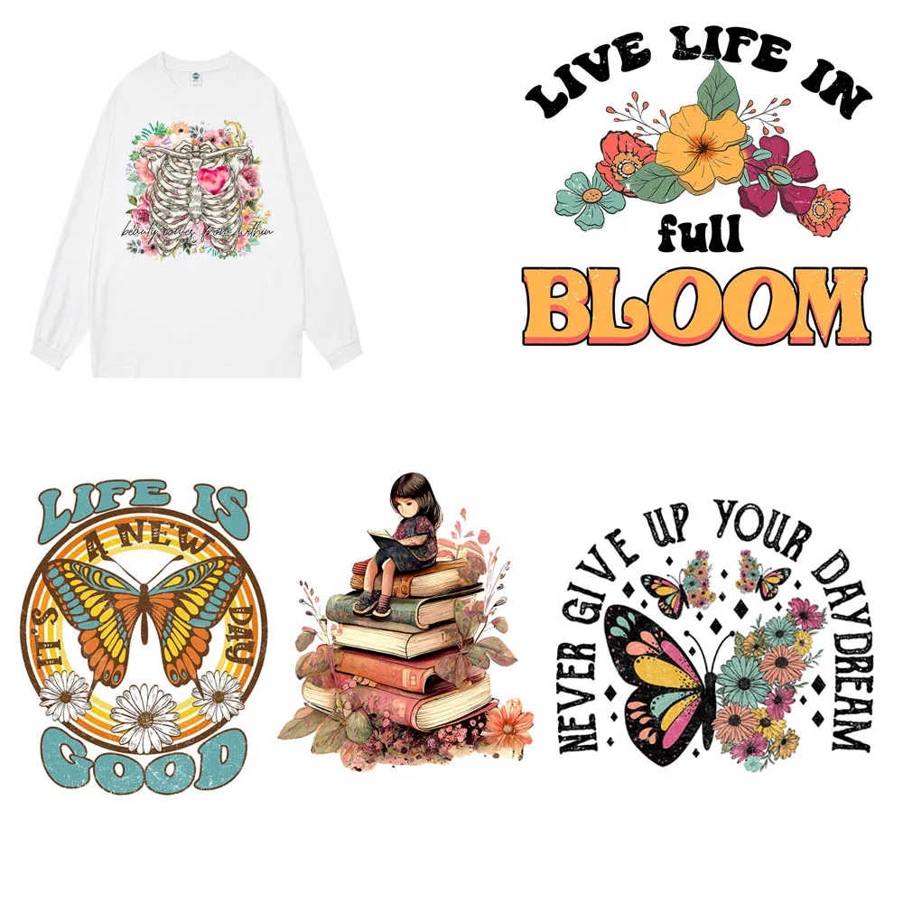 Custom Butterfly DTF Printing Heat transfers for Clothing DIY Iron-on Stickers Flowers Printed Patterns For T-Shirts Jerseys Bag
Custom Butterfly DTF Printing Heat transfers for Clothing DIY Iron-on Stickers Flowers Printed Patterns For T-Shirts Jerseys Bag