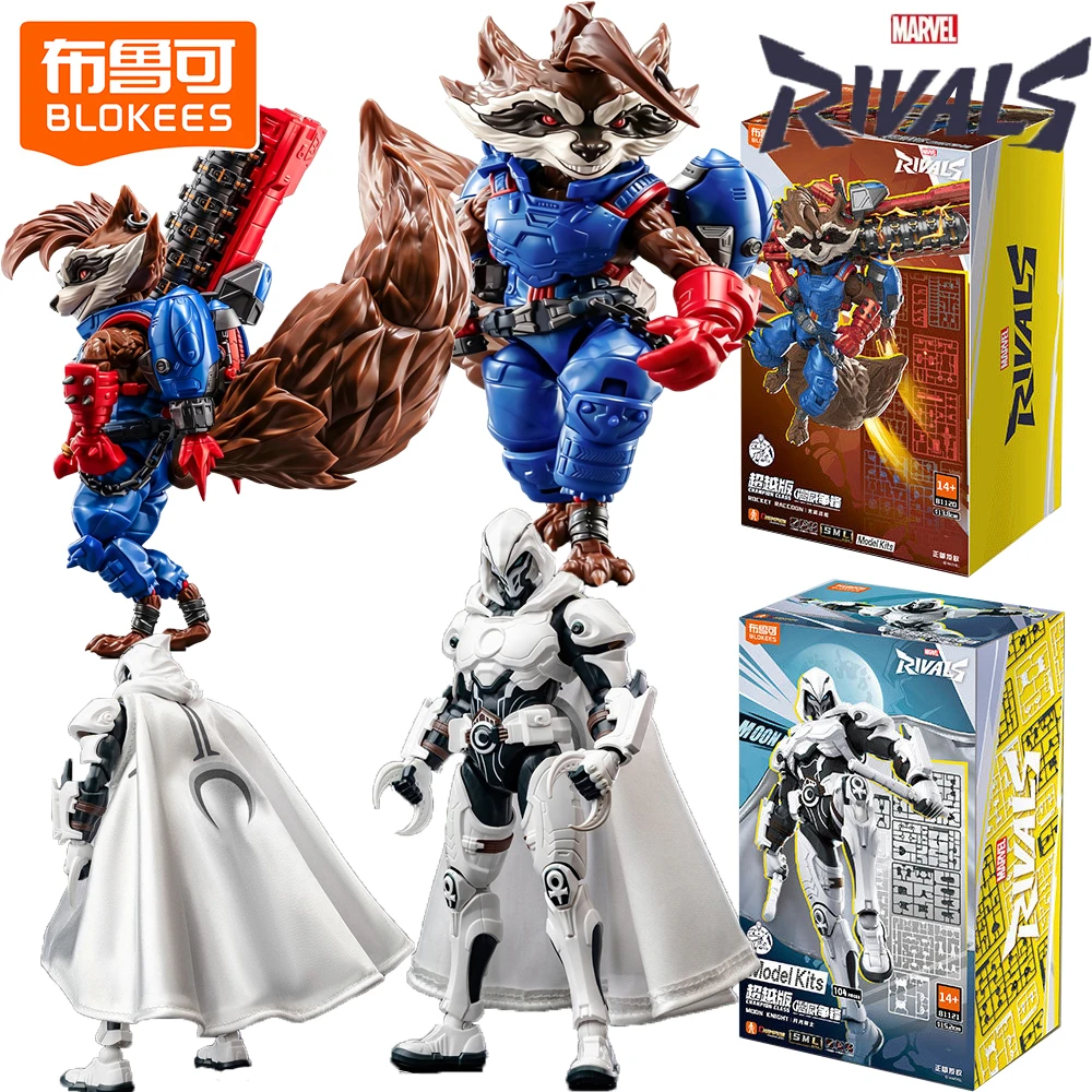 Original BLOKEES Marvel Rivals Champion Class Action Figures Rocket Raccoon Moon Knight Assembly Model Movable Toys Kids Gifts
Original BLOKEES Marvel Rivals Champion Class Action Figures Rocket Raccoon Moon Knight Assembly Model Movable Toys Kids Gifts