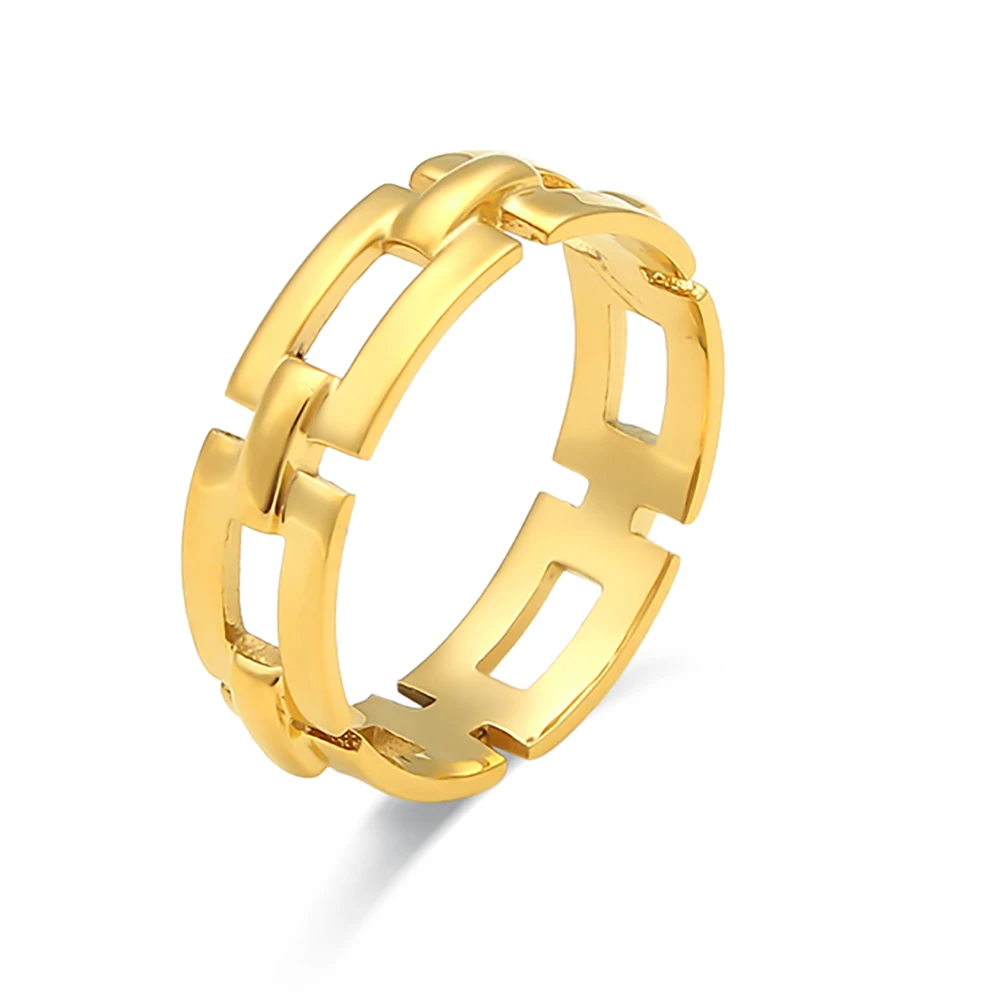 MamacitaSlay Trendy Hollow Rectangular Anillos Mujer Waterproof Stainless Steel 18K Gold Plated Rings For Women Jewelry
MamacitaSlay Trendy Hollow Rectangular Anillos Mujer Waterproof Stainless Steel 18K Gold Plated Rings For Women Jewelry