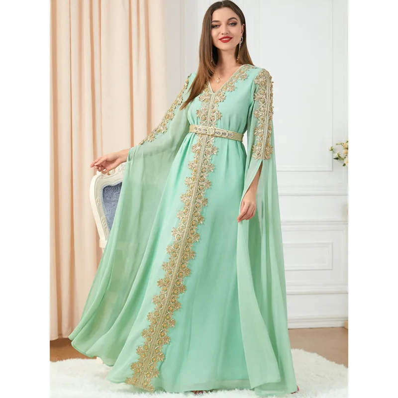 Autumn Morocco Dress Muslim Women Abaya Party Dresses Long Sleeve Abayas Dubai Turkey Islam Kaftan Robe Longue Vestidos Largos
Autumn Morocco Dress Muslim Women Abaya Party Dresses Long Sleeve Abayas Dubai Turkey Islam Kaftan Robe Longue Vestidos Largos