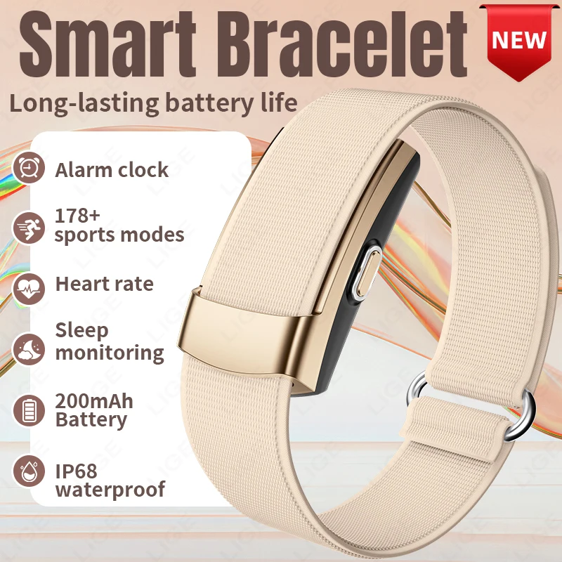 LIGE Fashion Smart Bracelet Real-time Heart Rate Blood Oxygen Monitor Call Reminder Wirstband Sports Fitness Tracker Smartwatch
LIGE Fashion Smart Bracelet Real-time Heart Rate Blood Oxygen Monitor Call Reminder Wirstband Sports Fitness Tracker Smartwatch