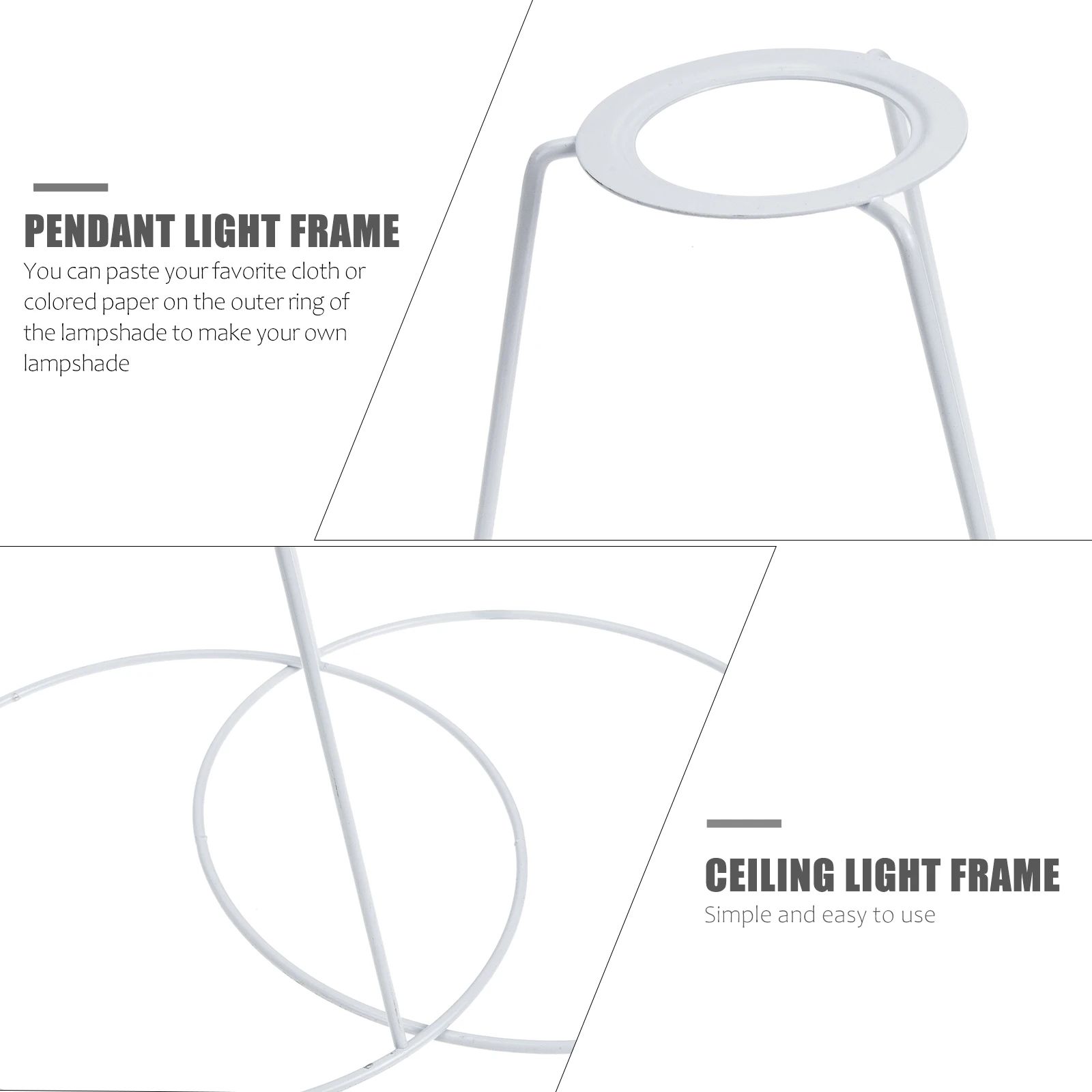 1 Set Lamp Shade Frame Ring For Table Floor Pendant Lights Diy Wire Cover Rack Metal Ring Support Vintage Lampshade Holder Light
1 Set Lamp Shade Frame Ring For Table Floor Pendant Lights Diy Wire Cover Rack Metal Ring Support Vintage Lampshade Holder Light