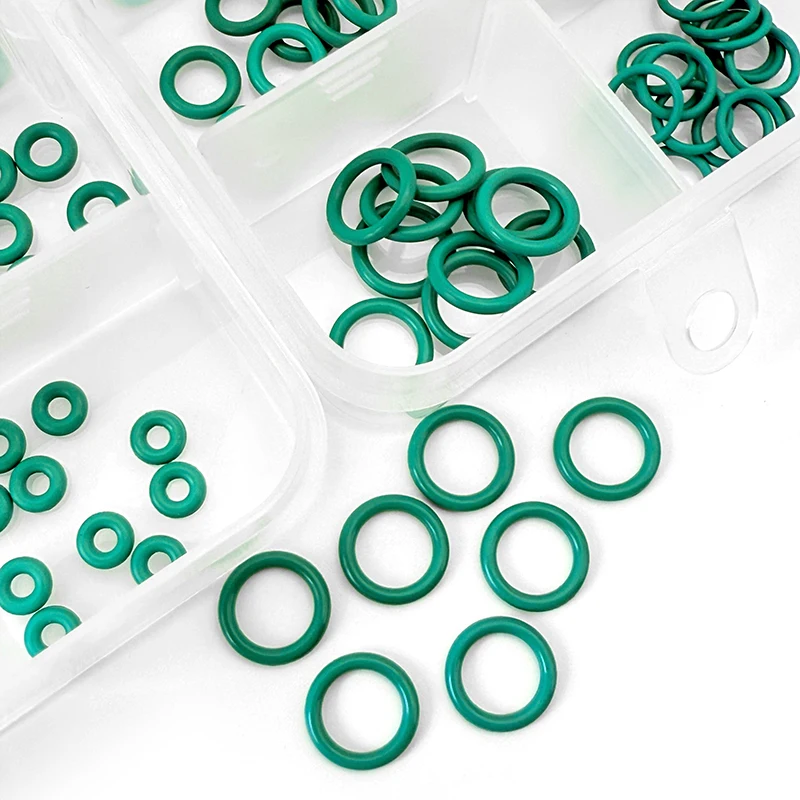 Green FKM Vitons Fluorine Rubber O-Ring Kit for Automotive Faucet Plumbing Oil Heat Acid-Alkali Resistant Sealing Gaskets
Green FKM Vitons Fluorine Rubber O-Ring Kit for Automotive Faucet Plumbing Oil Heat Acid-Alkali Resistant Sealing Gaskets