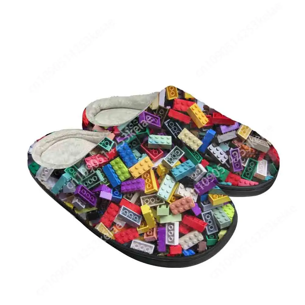 Toy Block Bricks Pattern Fun Home Cotton Slippers High Quality Mens Womens Plush Fashion Casual Keep Warm Shoes Thermal Slipper
Toy Block Bricks Pattern Fun Home Cotton Slippers High Quality Mens Womens Plush Fashion Casual Keep Warm Shoes Thermal Slipper