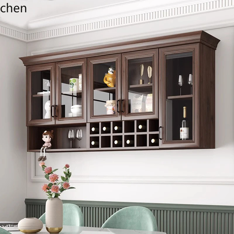 ZML solid wood wine cabinet wall-mounted storage t simple wall cabinet living room dining side cabinet locker combination
ZML solid wood wine cabinet wall-mounted storage t simple wall cabinet living room dining side cabinet locker combination