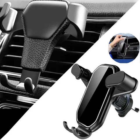 Nouveau Support de voiture par gravité pour téléphone, Clip de ventilation, Support de cellule Mobile, Support GPS pour Smartphone, téléphone portable iPhone