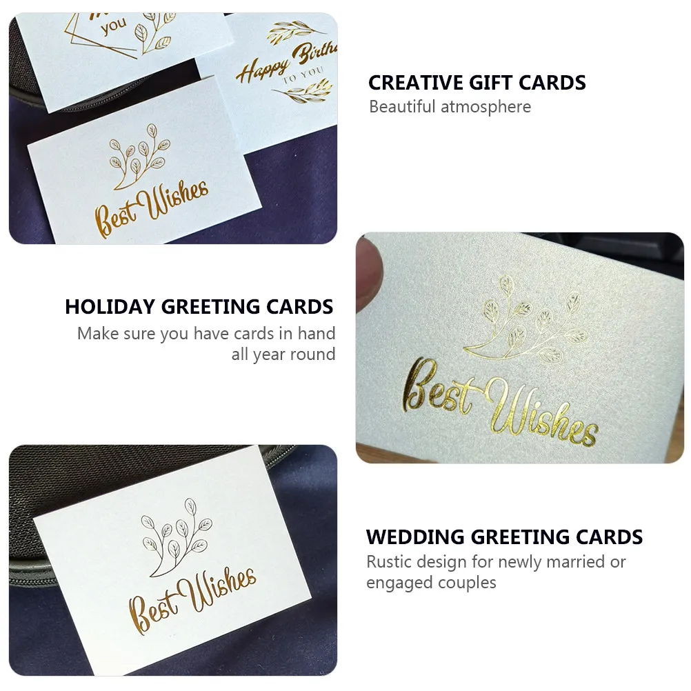1Set Hot Stamping Greeting Cards Birthday Thanksgiving Blessing Holiday Wedding Party Congratulation Gift Cards
1Set Hot Stamping Greeting Cards Birthday Thanksgiving Blessing Holiday Wedding Party Congratulation Gift Cards